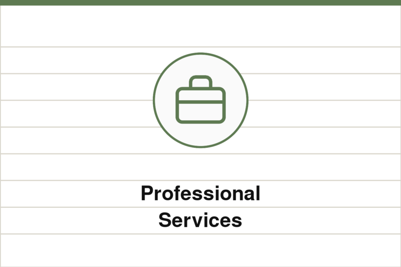 Bookkeeping for professional services firms