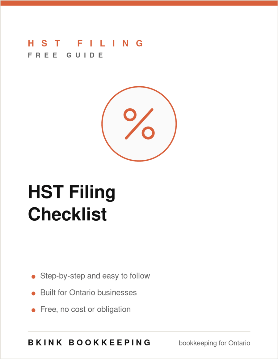 Cover of the free HST Filing Checklist guide